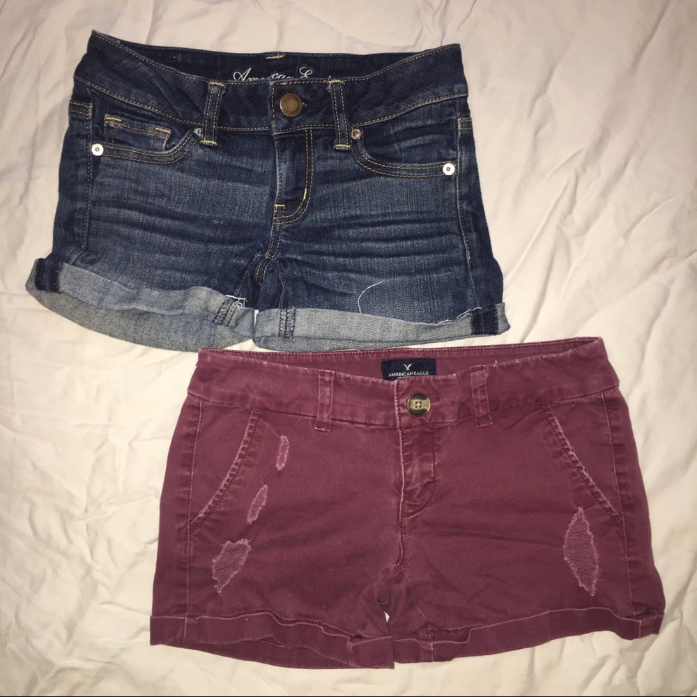 Two Pairs of American Eagle Shorts, Size 0